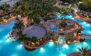 spectacular tropical pool deck